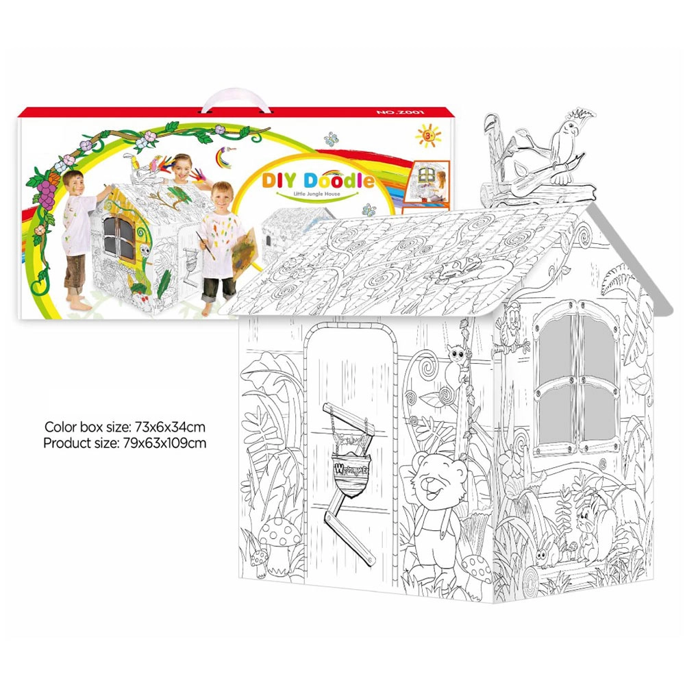 DIY Doodle Painting Jungle House - Set of 6 Sketch Pens