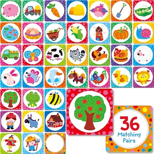 Memory Matching Game - 36 months - 6 years 72 pieces