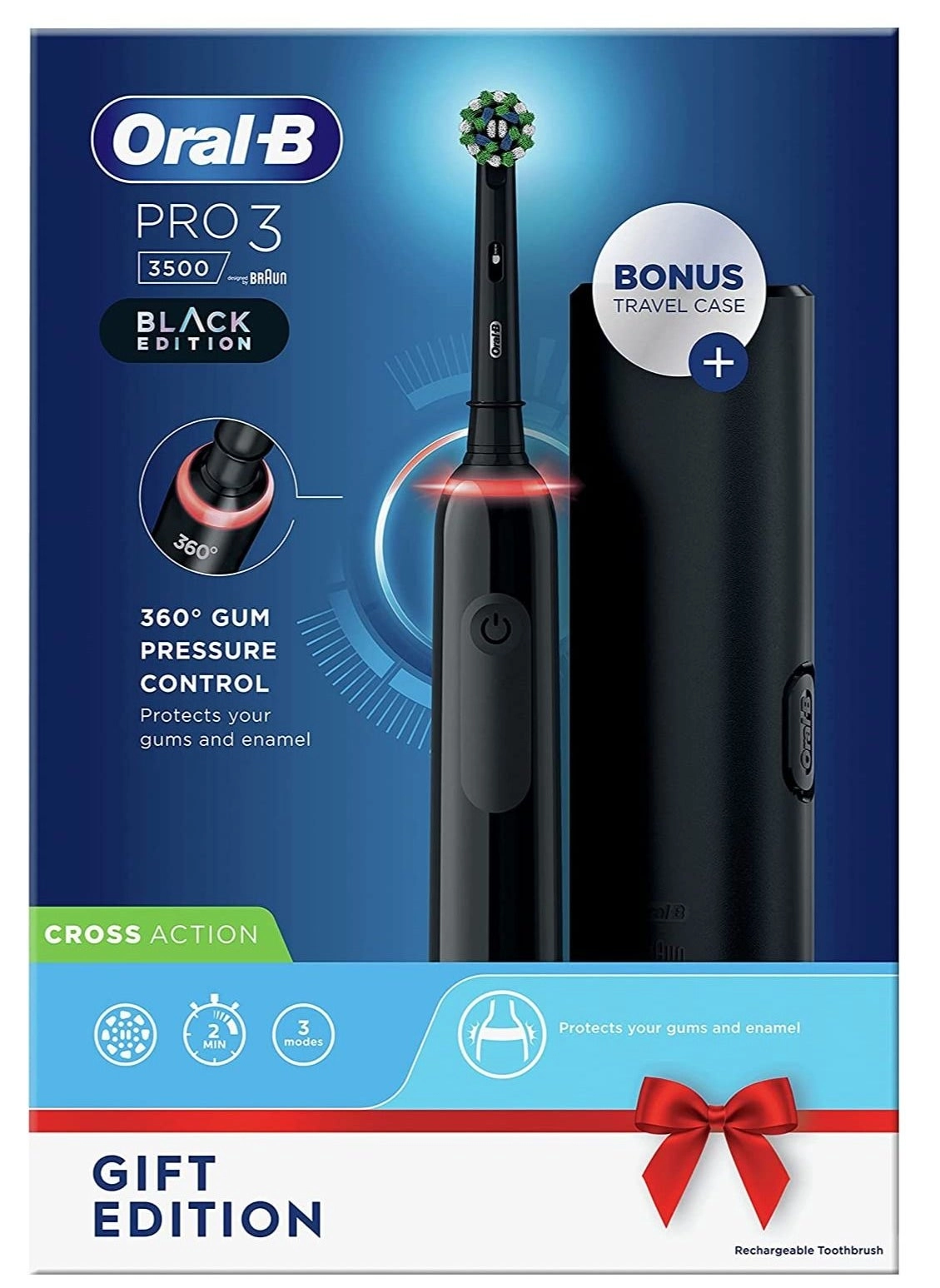 Pro 3 3000 - 3 Modes Travel Case Black