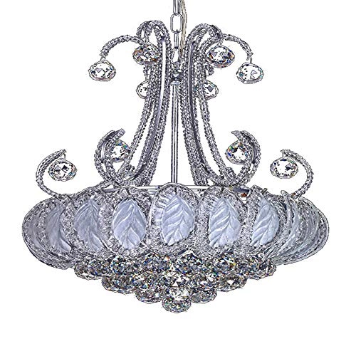Atmospheric Round Small Chandelier - Silver 80*70cm Crystal