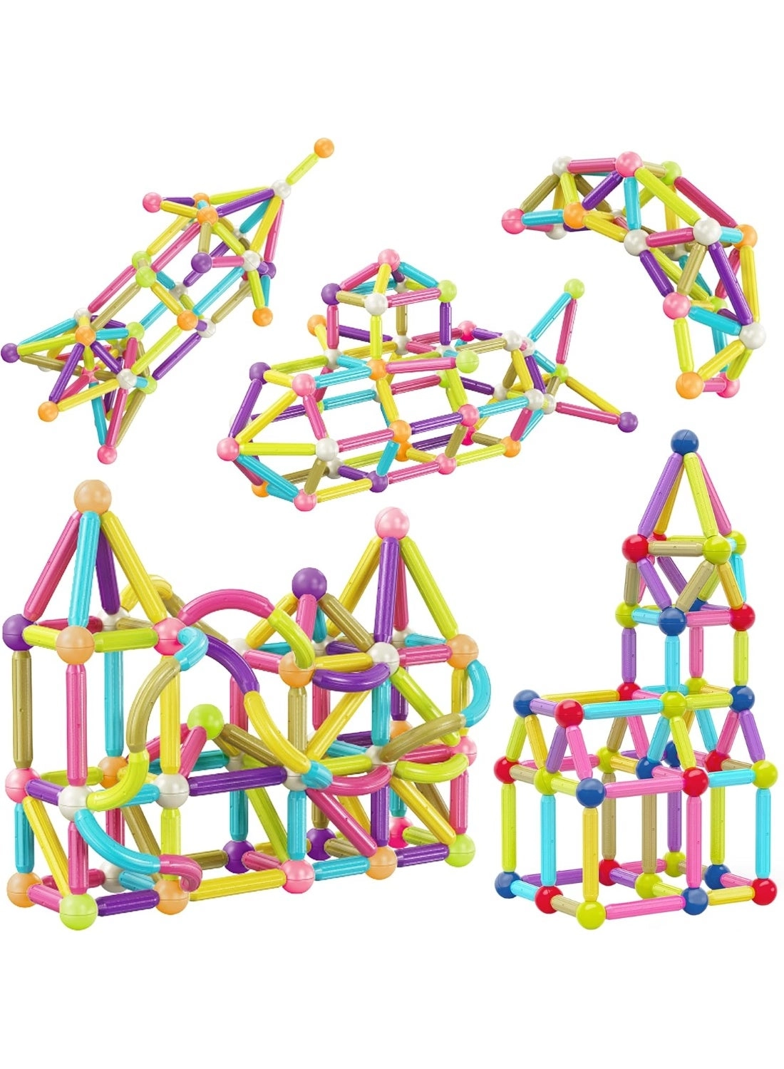 Magnetic Stick Building Block - 100pcs