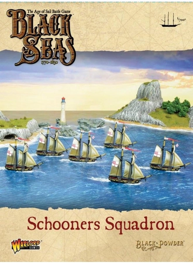 WARLORD GAMES Black Seas Schooners Squadron - The Age of Sail Unpainted