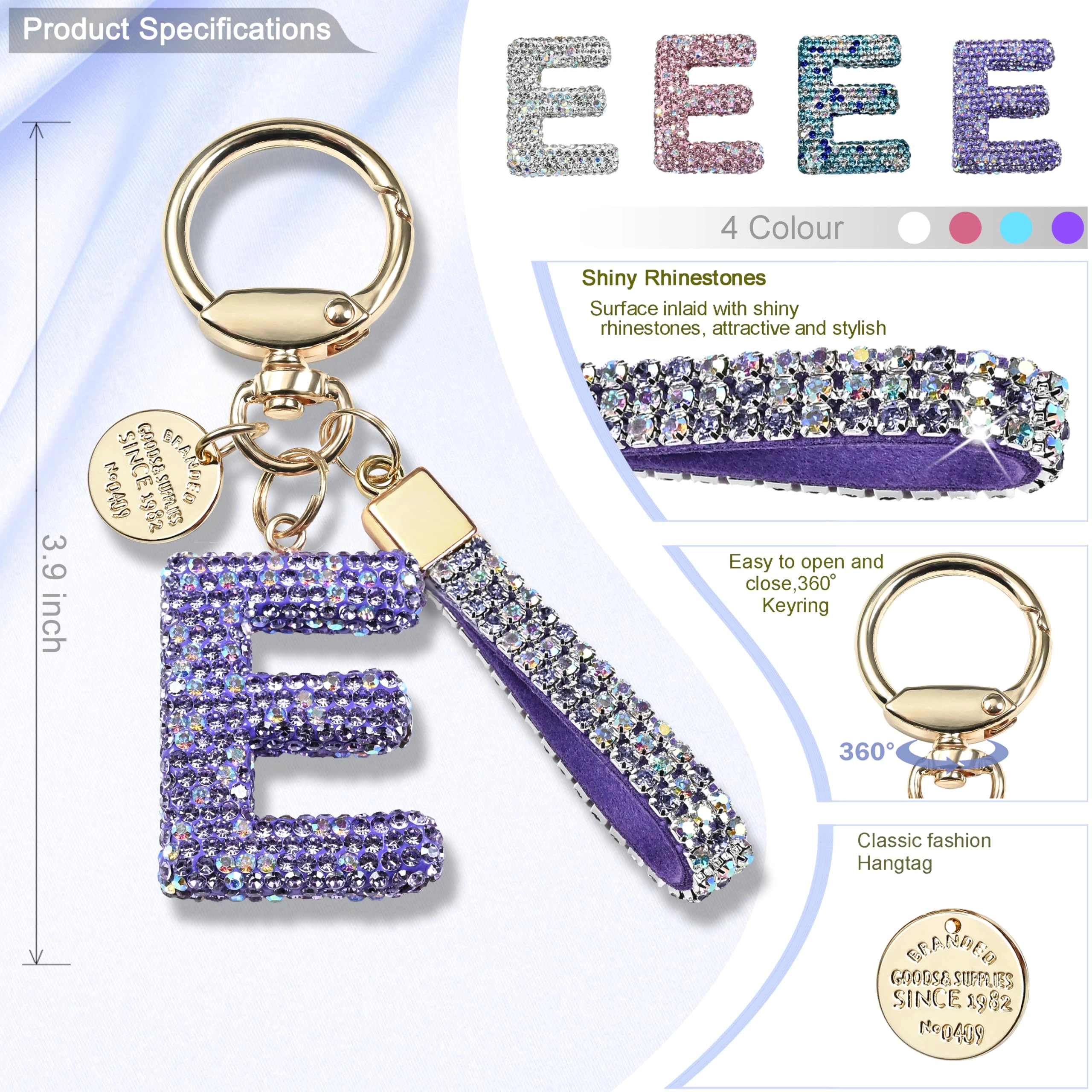 Initial Letter Keychain - Letter