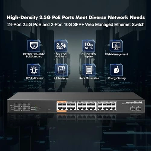 24*2.5G POE Managed - 24-ports