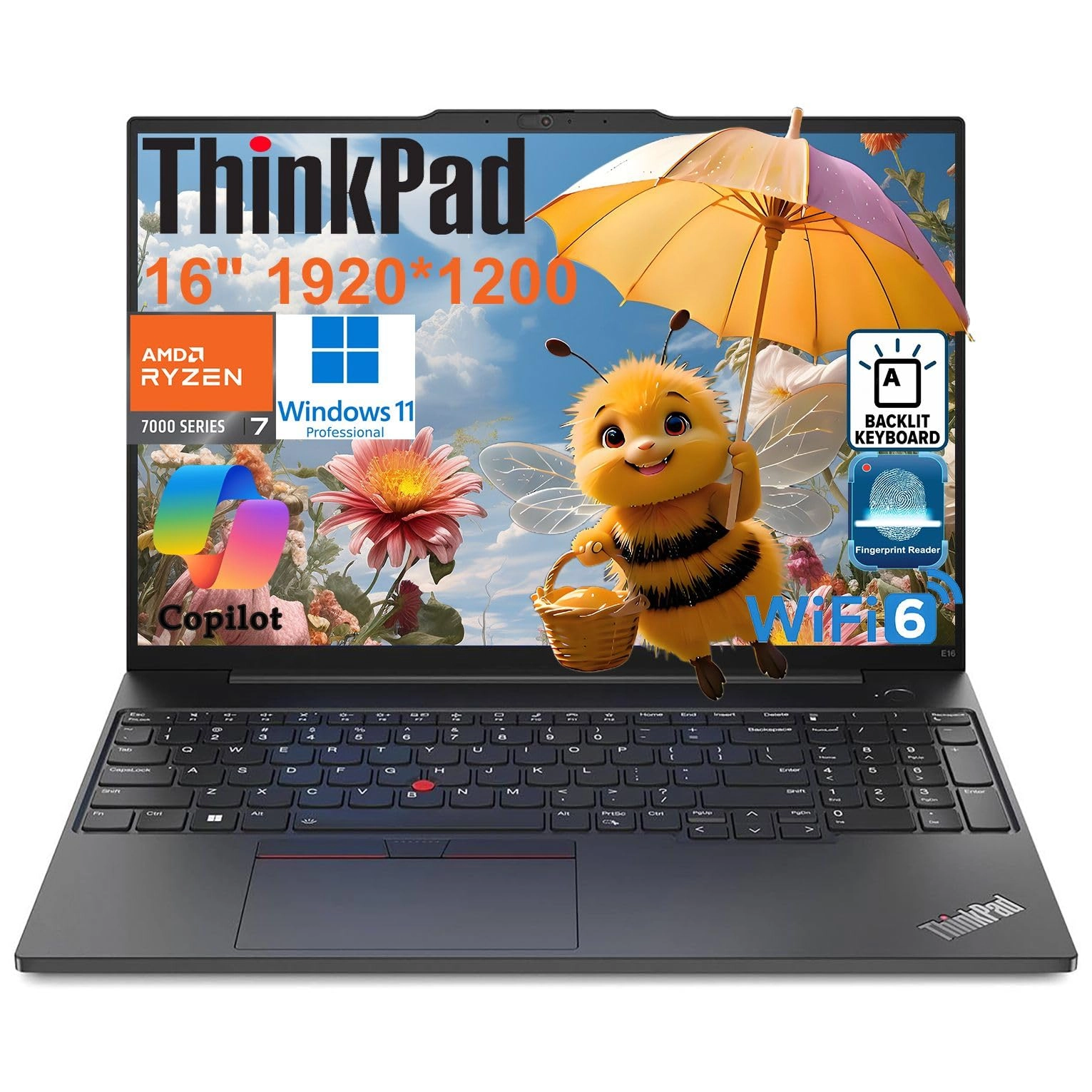 ThinkPad E16 G2 - 16'' Ryzen 7 7735HS 32GB DDR5 1TB SSD