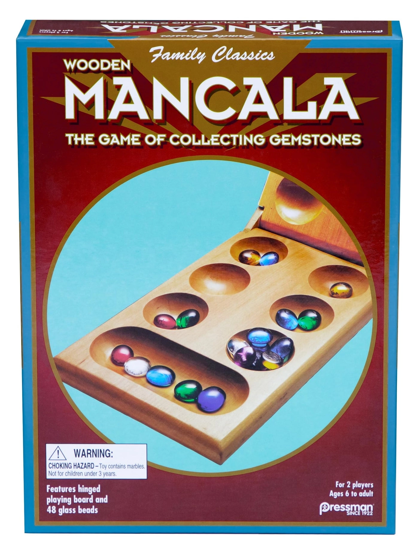 Classic Mancala - Fullsized Solid Wooden Board