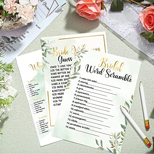 Bridal Shower Game - 145 Pieces