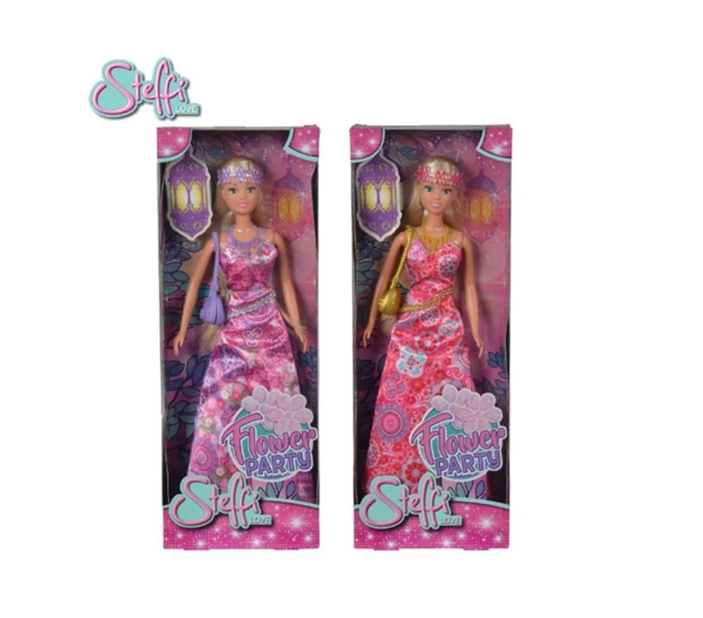 Simba Steffi Love Flower Party Fashion Doll - 29cm Pink Ages 3+
