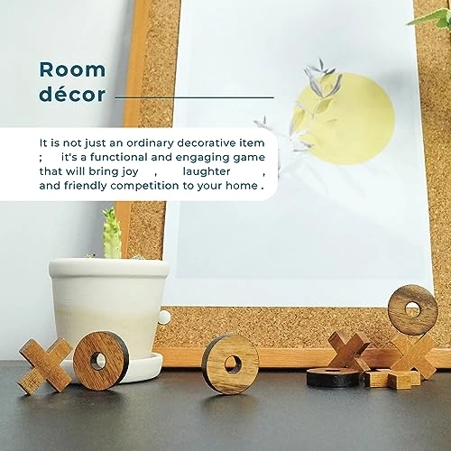 Tic Tac Toe - Wooden Brown