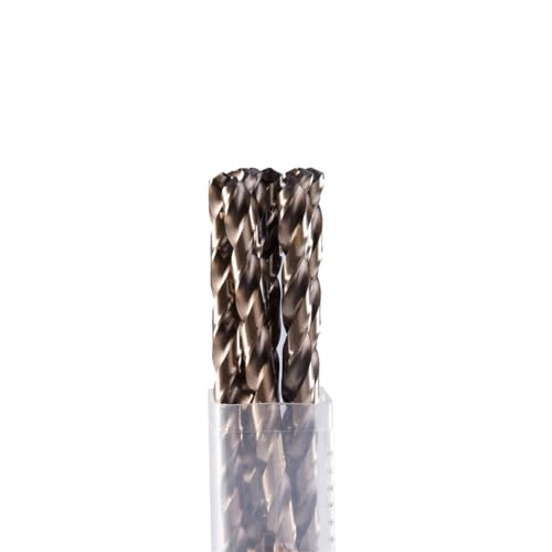 Cobalt Twist Drill Bits - M35 Cobalt 10 Pieces 0.5 mm to 2.6 mm