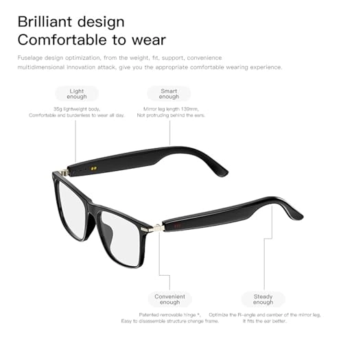 AI Smart Glasses - 144 Languages 8 Hours Playback