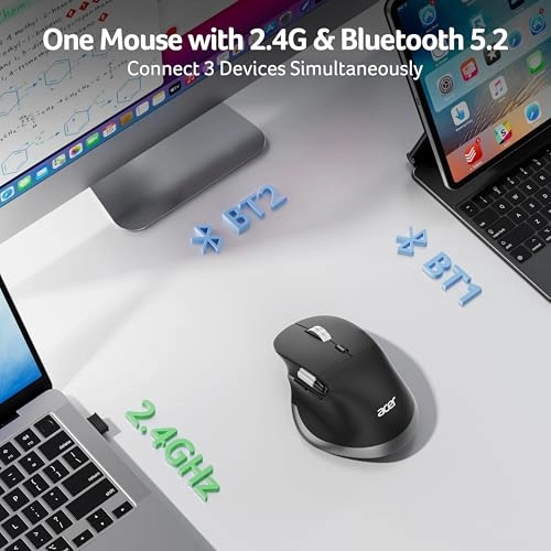 Dual-Mode Wireless Mouse - BT5.2 + 2.4G