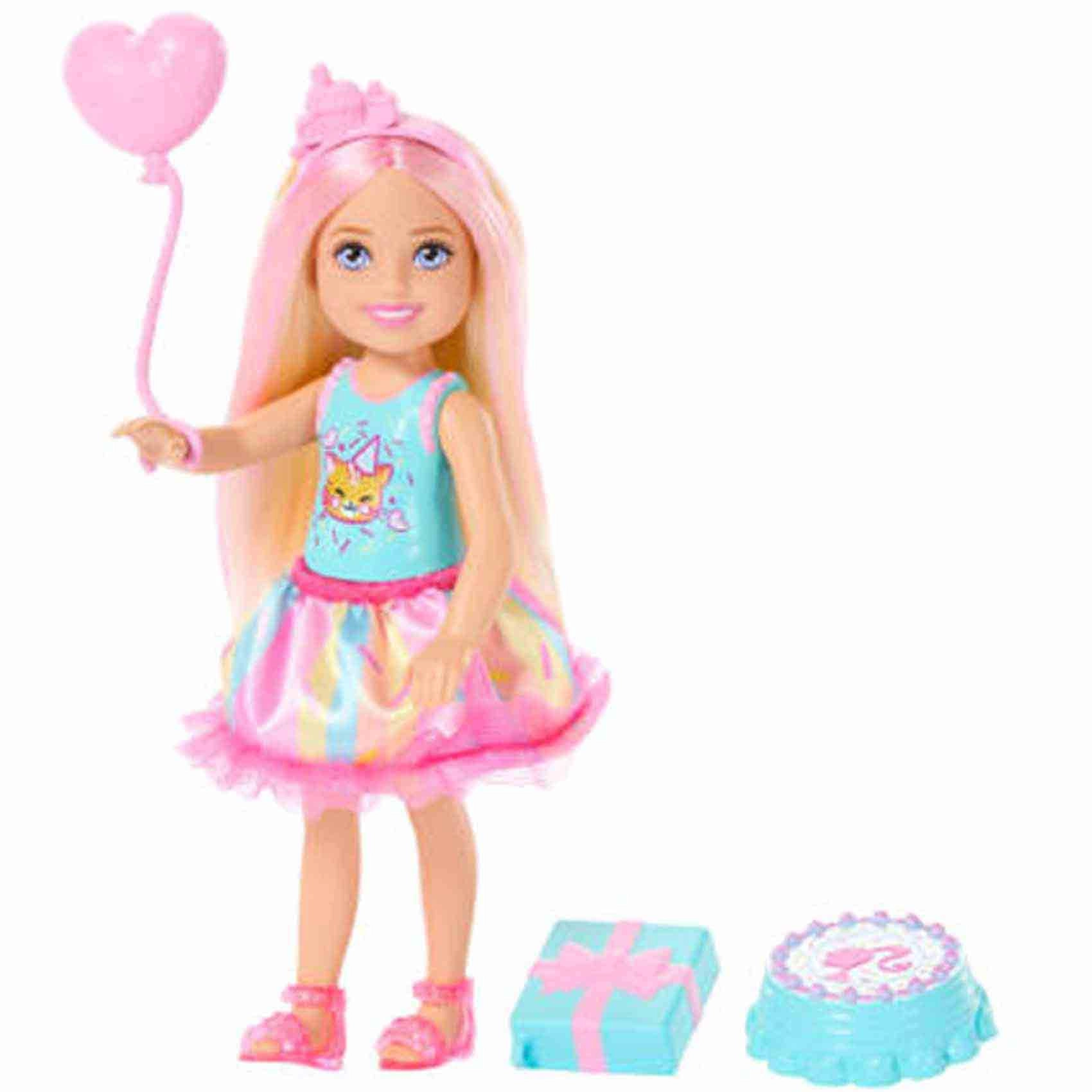 Party Unboxed Chelsea Doll Set - 6 Surprises Colour Changing Ages 3+