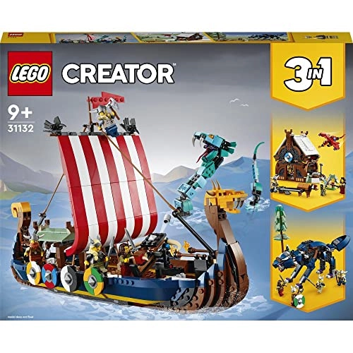 Creator 3in1 Viking Ship and The Midgard Serpent (31132)