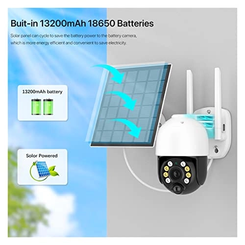 Outdoor Solar Security Camera 2K
