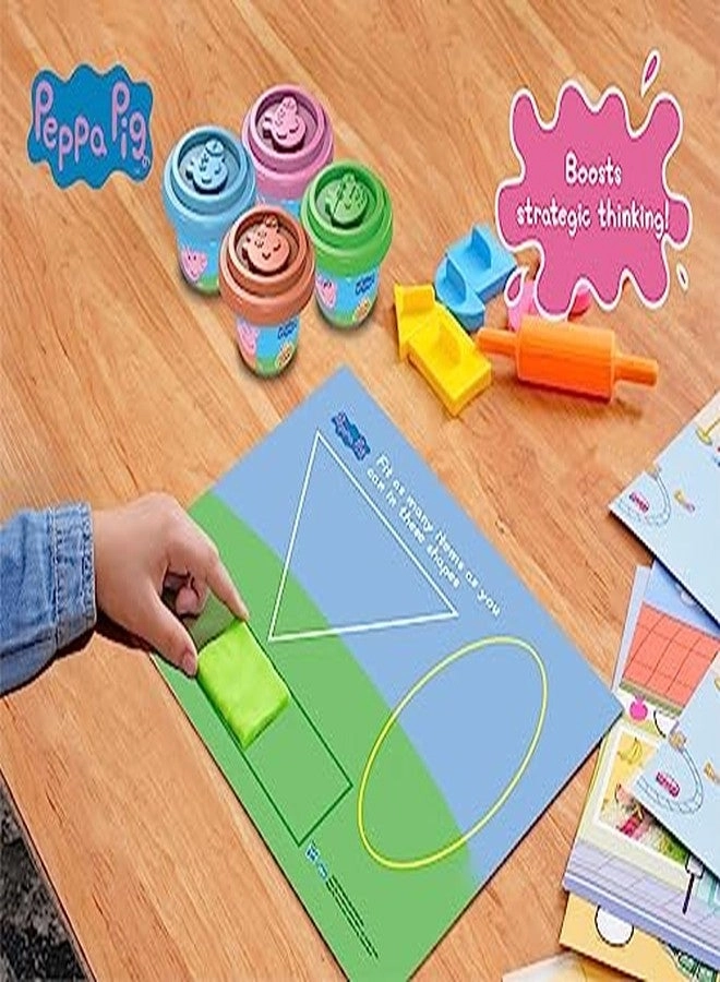 Peppa Pig Soft Dough Match N' Mould Cube Activity Set - 3+ years 6 pcs