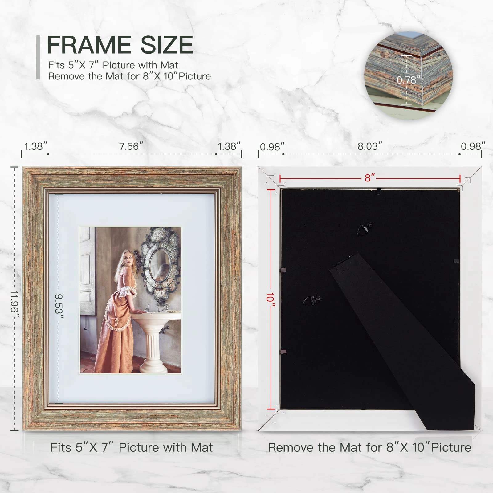 Picture Frames - 8 x 10 inch Pack