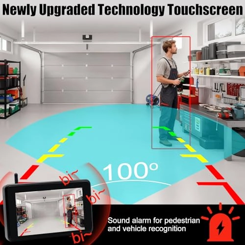 Reversing Camera - Night Vision Wireless + 5 Inch Monitor - 5 Inches