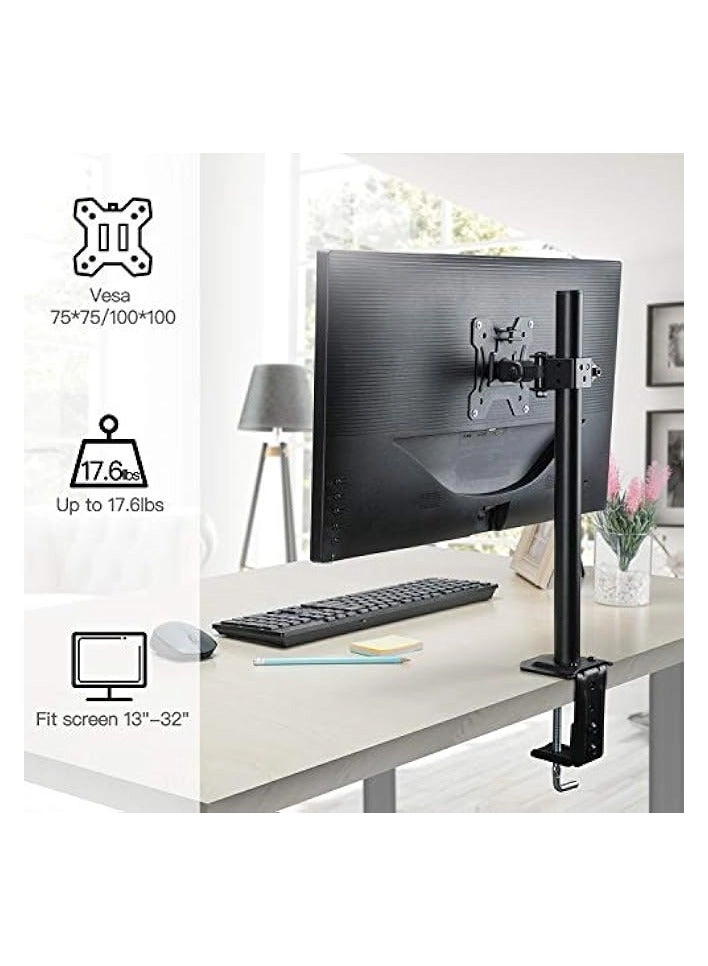 Monitor Mount Arm - Single 20 to 32 inches 75x75mm and 100x100mm