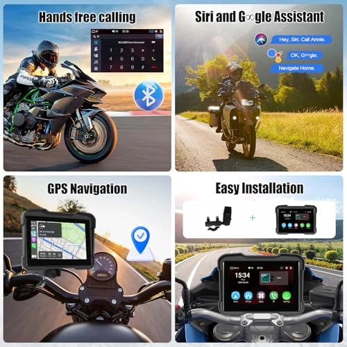 Motorcycle GPS Navigation System - 5 inch