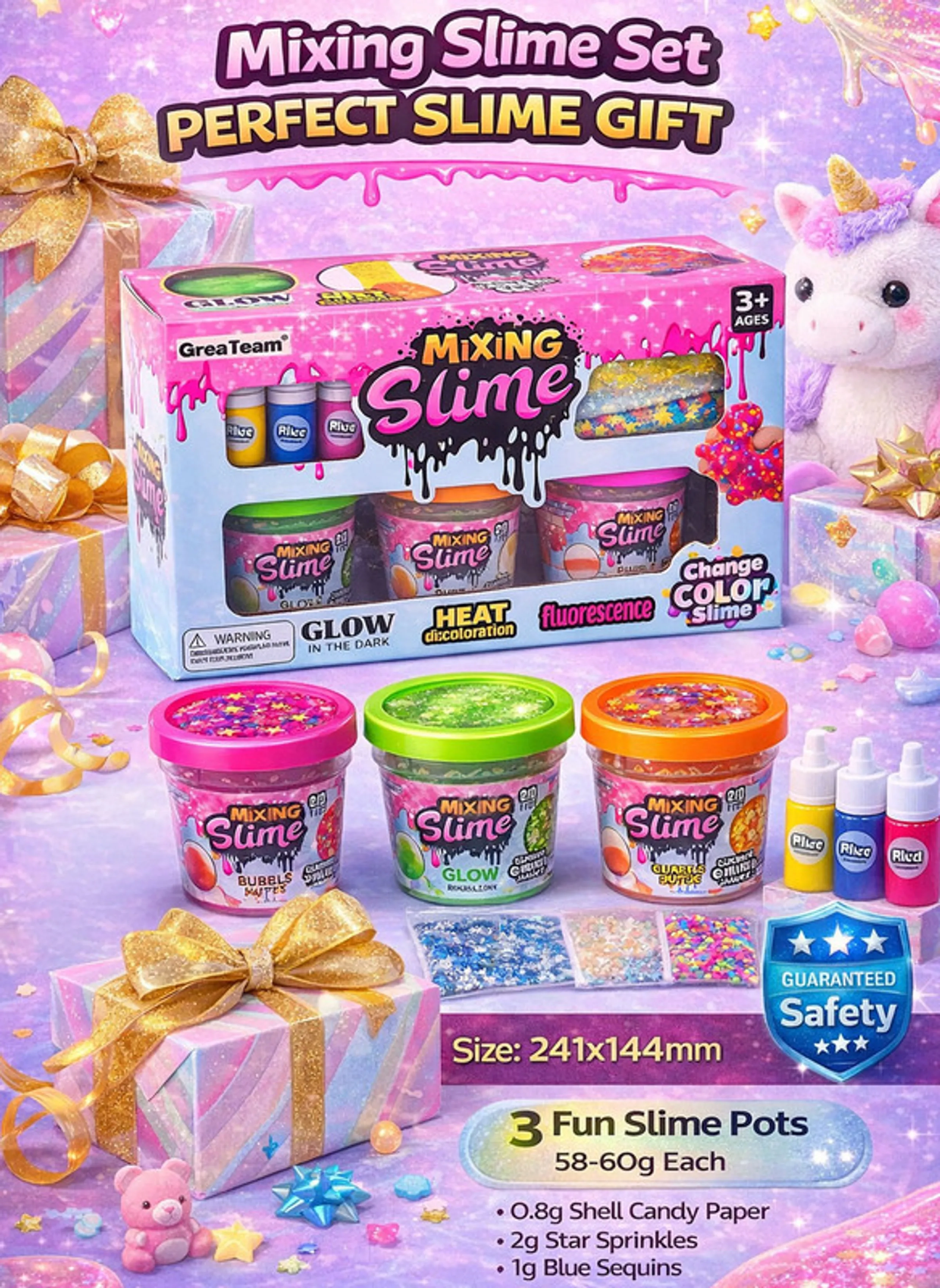 Mixing Slime - 3+ years 3 pcs