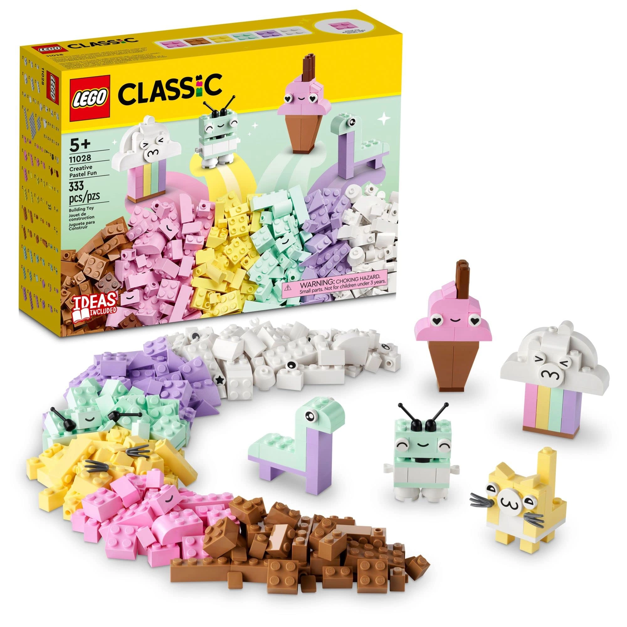 Classic Creative Pastel Fun Bricks Box - Multicolor
