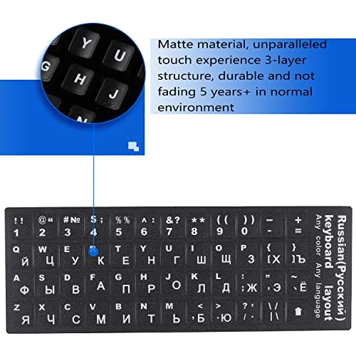 Universal Russian Keyboard Stickers - RU Wired/Wireless