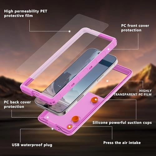 Waterproof Mobile Phone Case - 6.9 Inch Universal Fit IP68