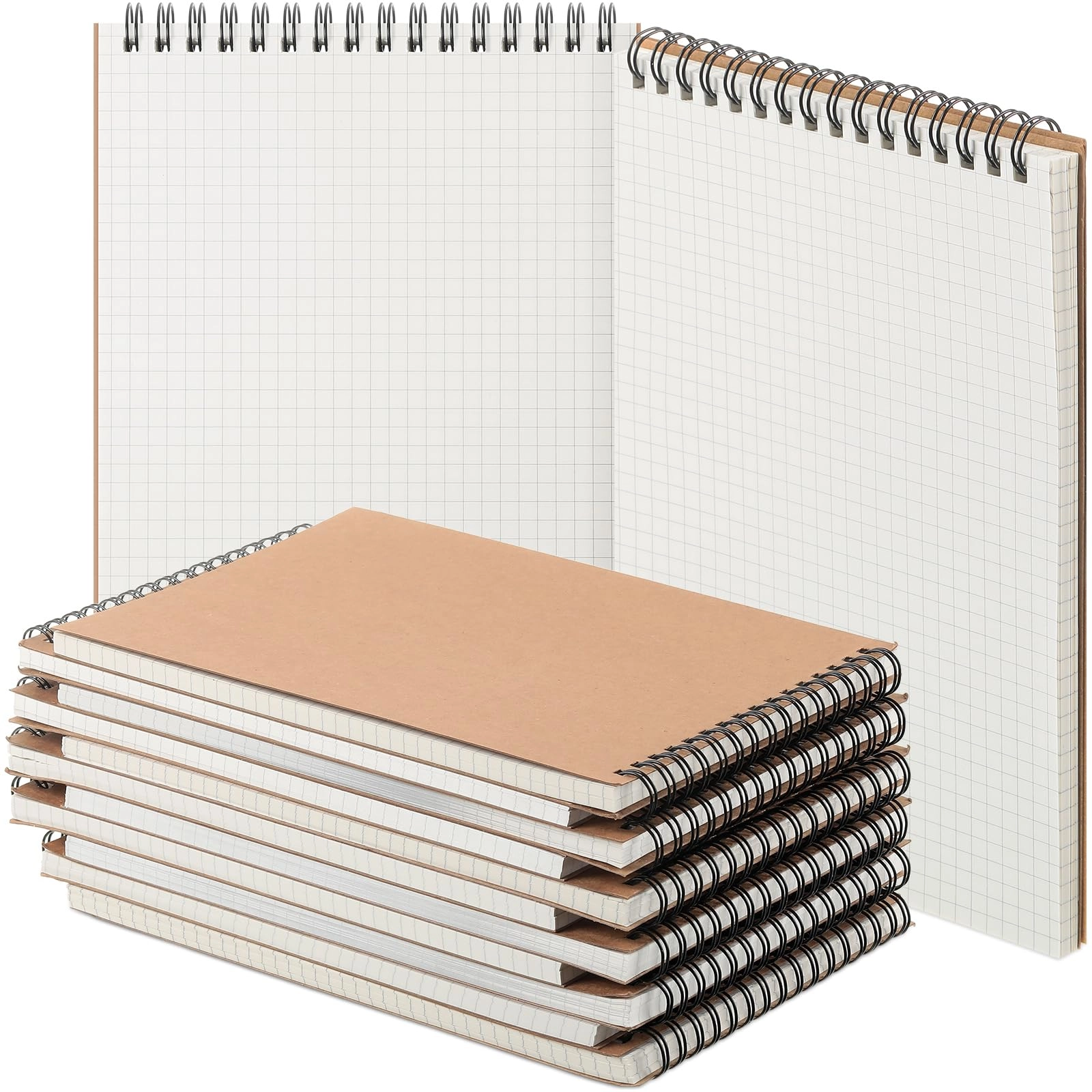 Graph Paper Spiral Notepad A5 Spiral - Grid 70 Sheets