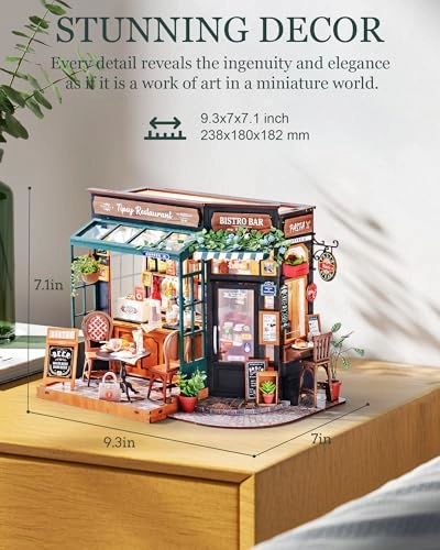Tipsy Restaurant - DIY Miniature House Kit Braun