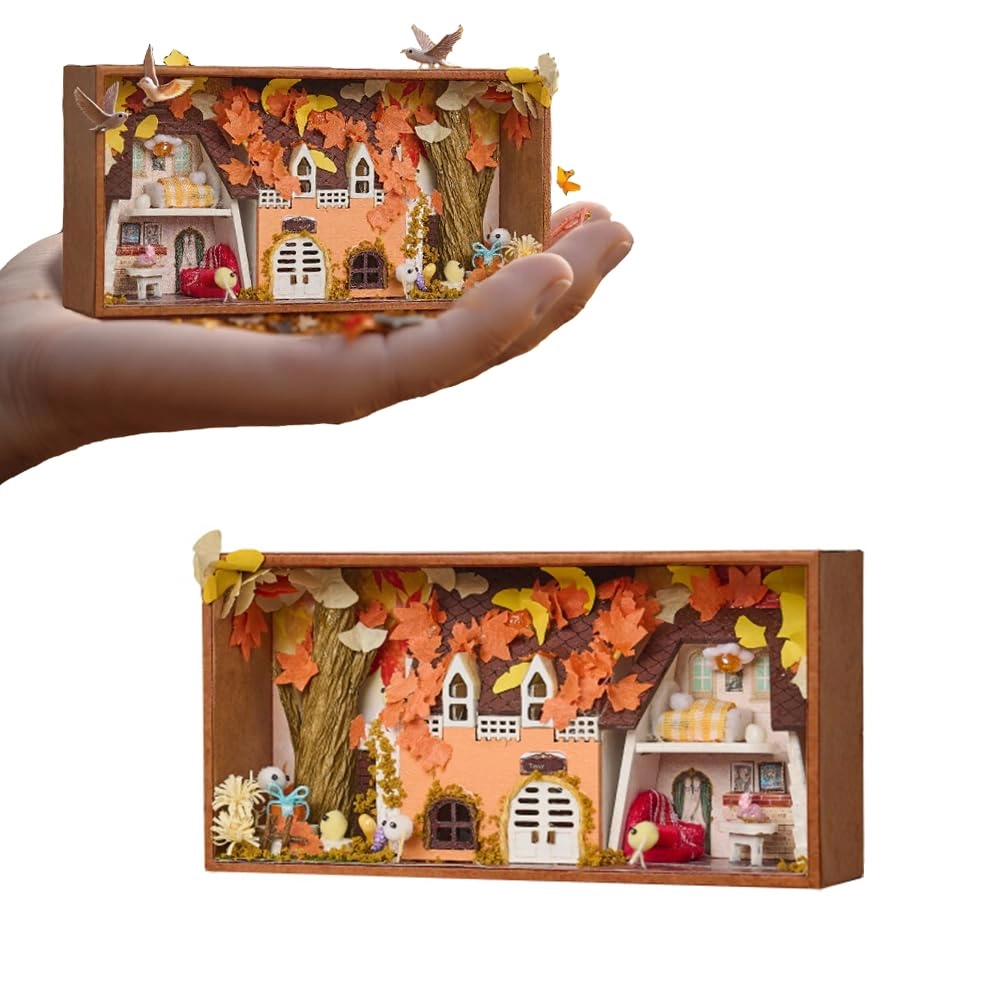 Miniature Wooden Dollhouse Furniture Kit - Creative Room 1:24