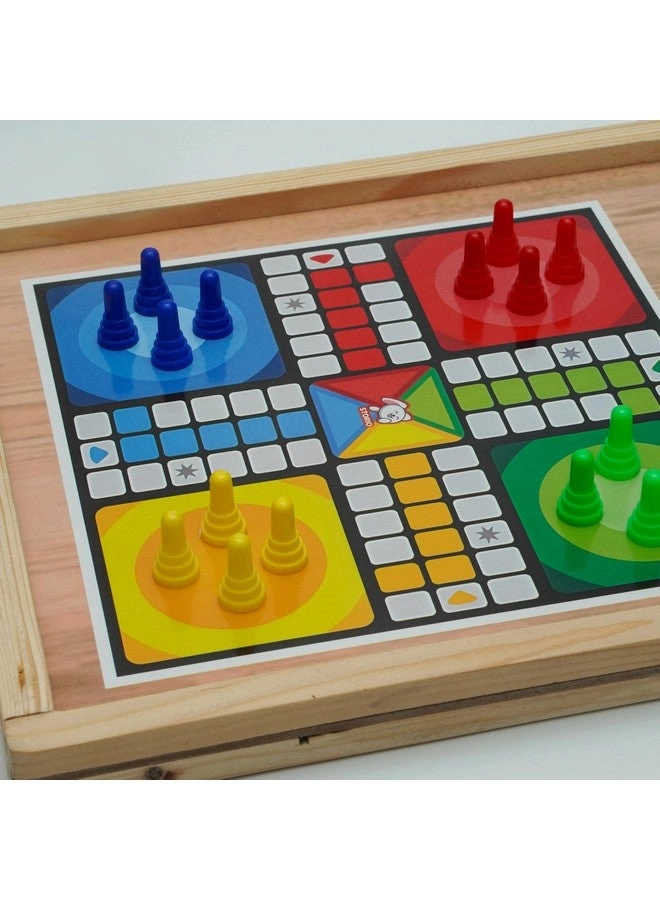 Premium 3-in-1 Fastest Finger First - Sling Puck Chess Ludo Snake & Ladder