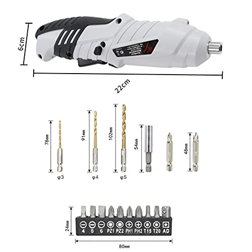 USB Rechargeable Cordless Electric Screwdriver - 1300mAh