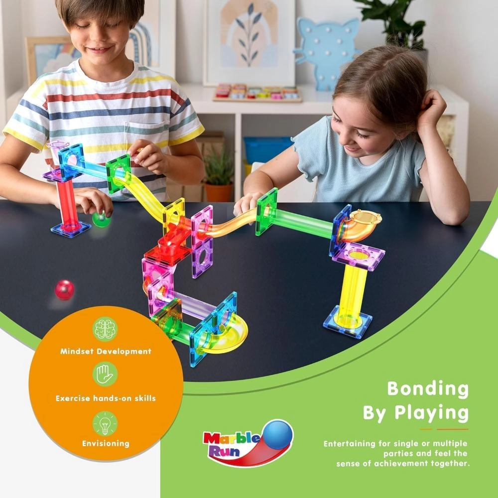 Magnetic Marble Run - Multicolor 40 Pcs