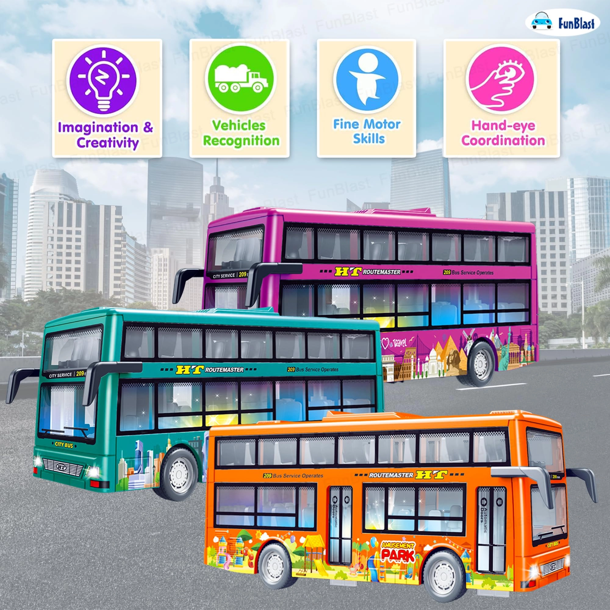 City Bus Toy - 1 Count