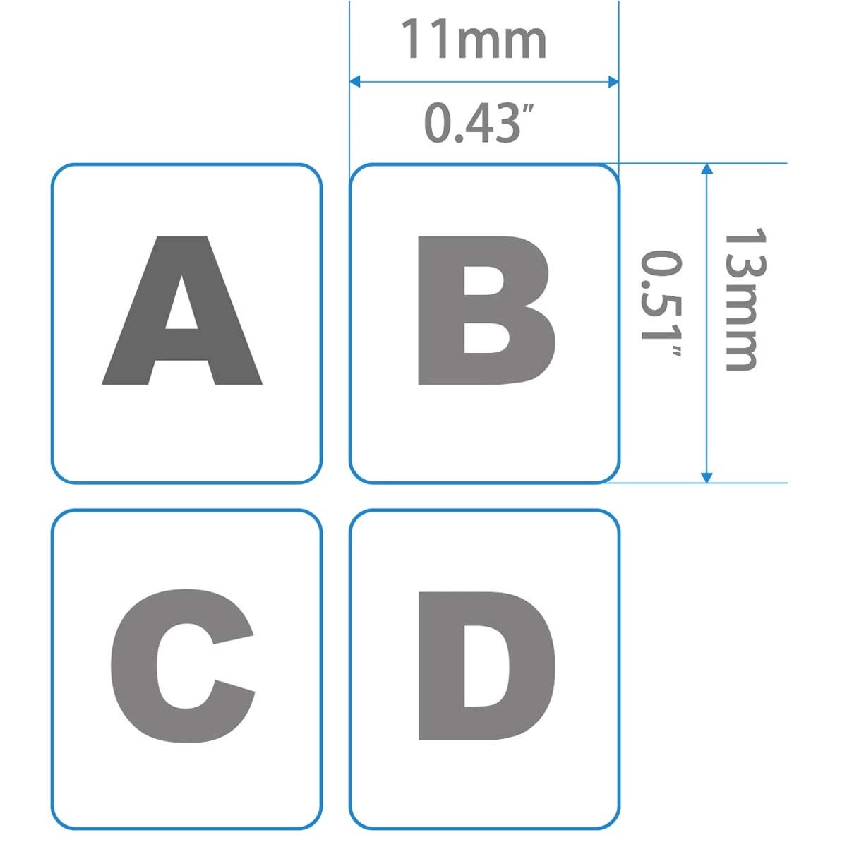 Universal Russian Keyboard Stickers - RU Wired/Wireless