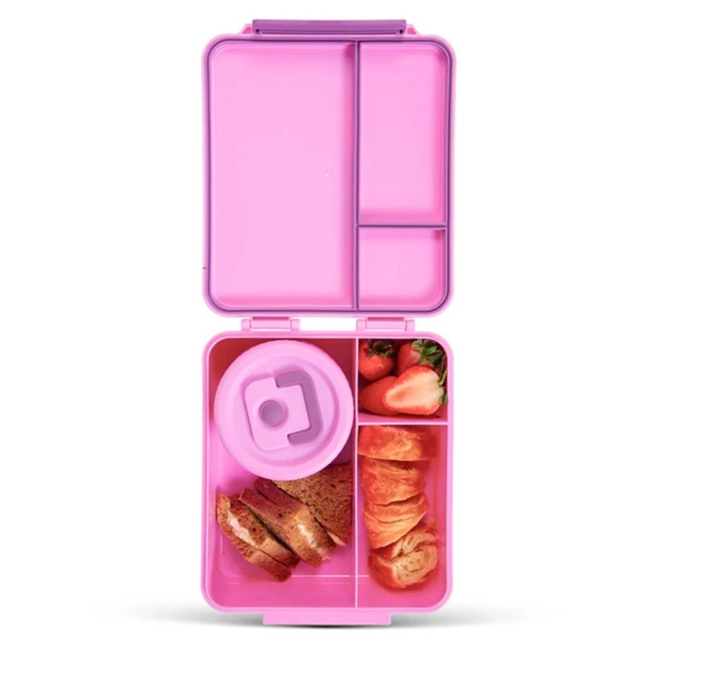 Bento Lunch Box With Steel Food Jar - Think Big Blush 1.74L