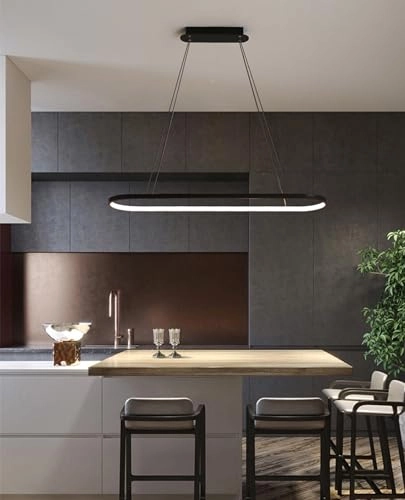 Hanging Dining Table Oval LED Lamp - 200 cm