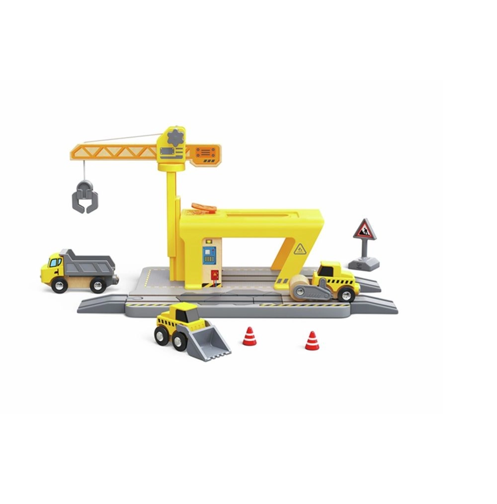 Hape Railway Construction Play Set - 3+ Yellow