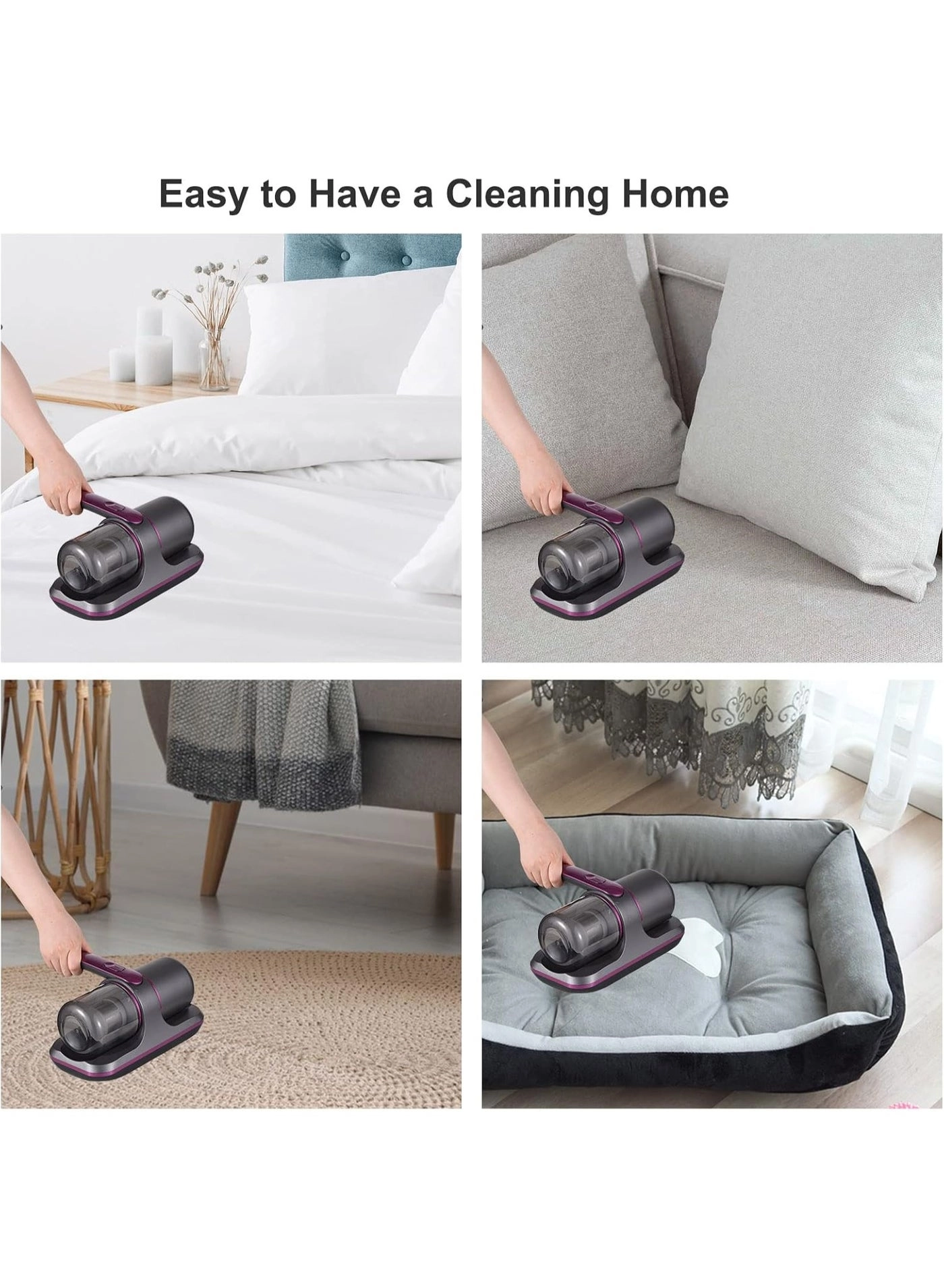 Bed Vacuum Cleaner - Cordless UV Handheld