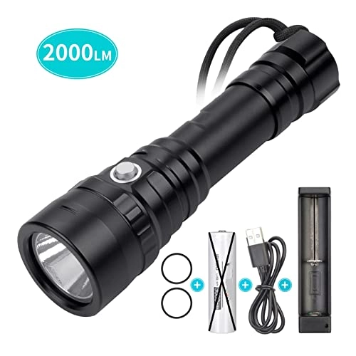 Diving Flashlight Rechargeable (2000lm)