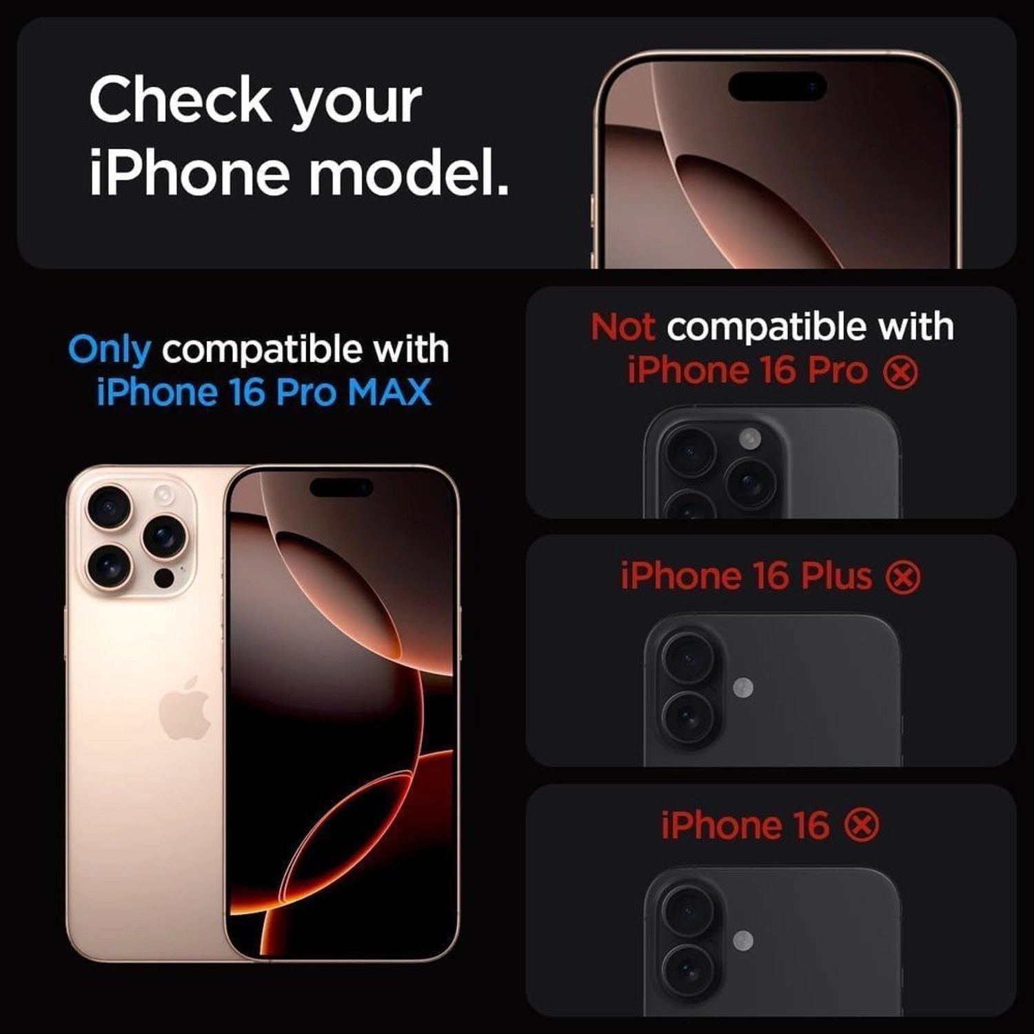 Clear Screen Protector for iPhone 16 Pro Max