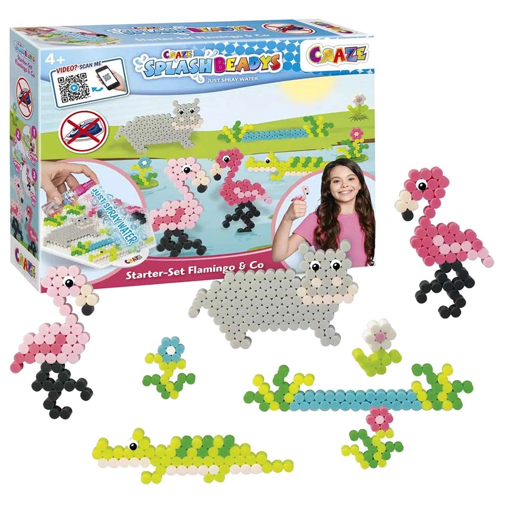 CRAZE Splash Beadys Starter Set - Flamingo
