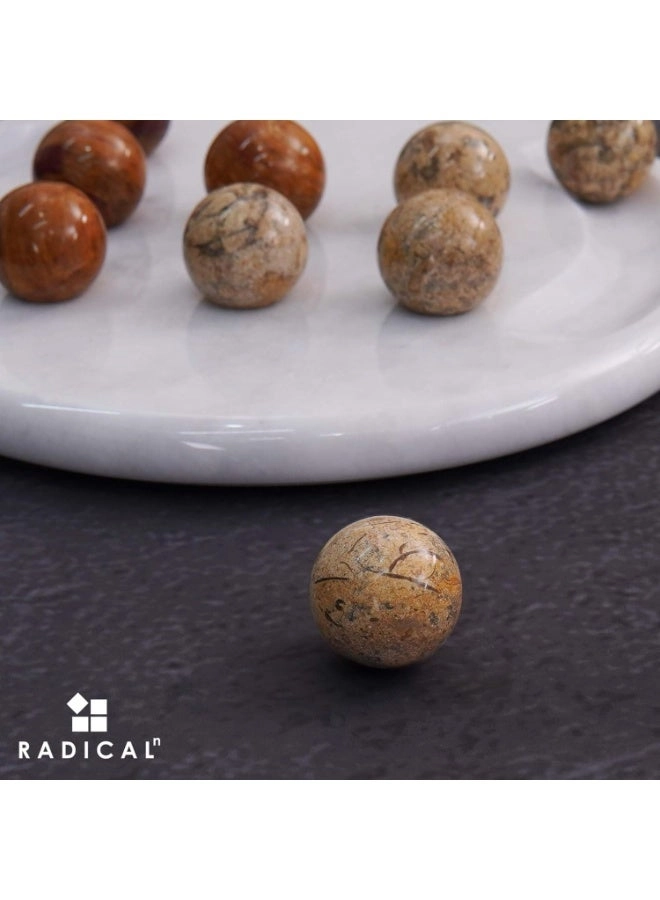 tic_tac_toe - Marble Handmade Red and Coral