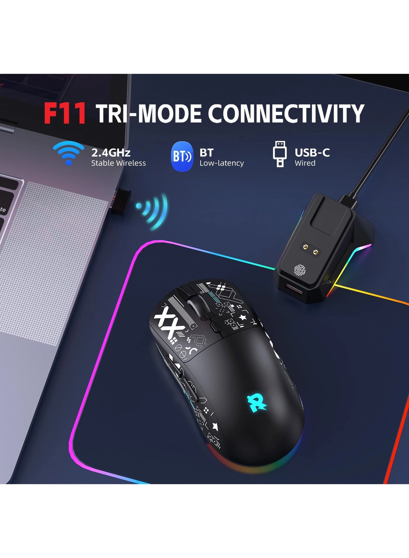 F11 - Tri-mode Bluetooth/2.4Ghz/Wired