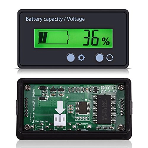 Battery Capacity Voltage Meter - LCD Digital Waterproof
