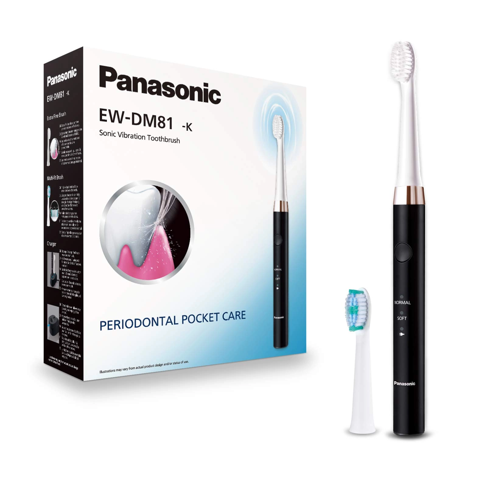 Panasonic EW-DM81-K503 - 2 Heads 31,000 Movements per Minute Black