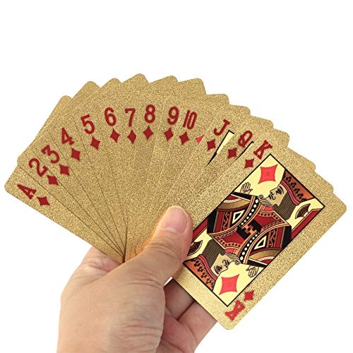 Waterproof Plastic Cards - Gold Foil Embossed