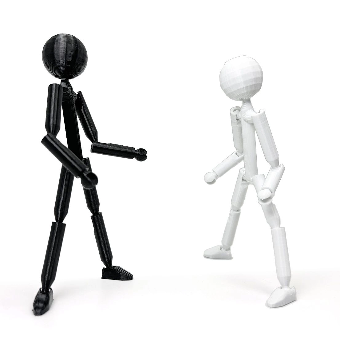 Generic Stick Figure Statues - plastic Set