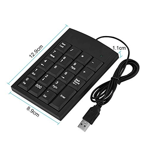 Numeric Keypad - USB 19 Key Black
